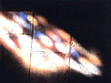 Sonnenkreise auf Kirchenfußboden