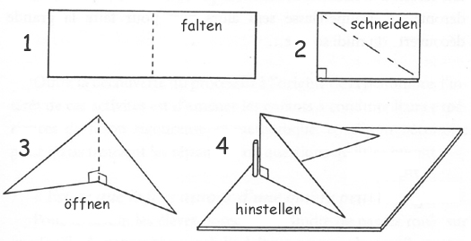 Skizze zur Herstellung des 'doppelten Winkels'