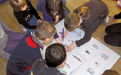 Foto: Kinder beim Klassifizieren