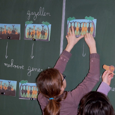 Foto: Kinder mit Gazellen-Szenarien