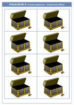 Anweisungskarten – Schatztruhe öffnen