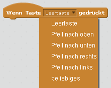 Wenn die Leertaste gedrückt ist