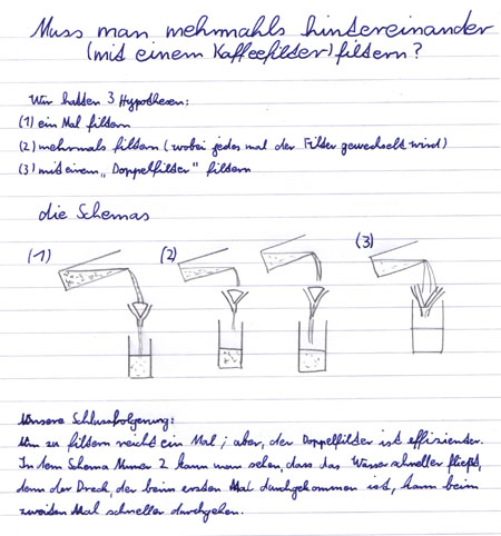 Vom schmutzigen zum klaren Wasser