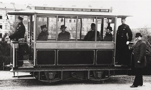 Foto: Erste elektrische Straßenbahn