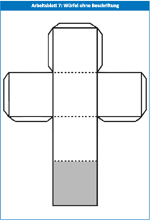 Würfel ohne Beschriftung