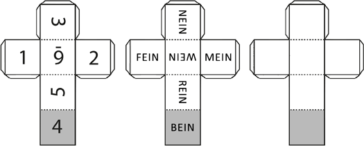 Würfelvorlagen