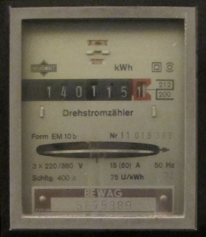 Foto eines Stromzählers